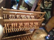 Nouveau clavier du carillon de Notre Dame de la Drèche