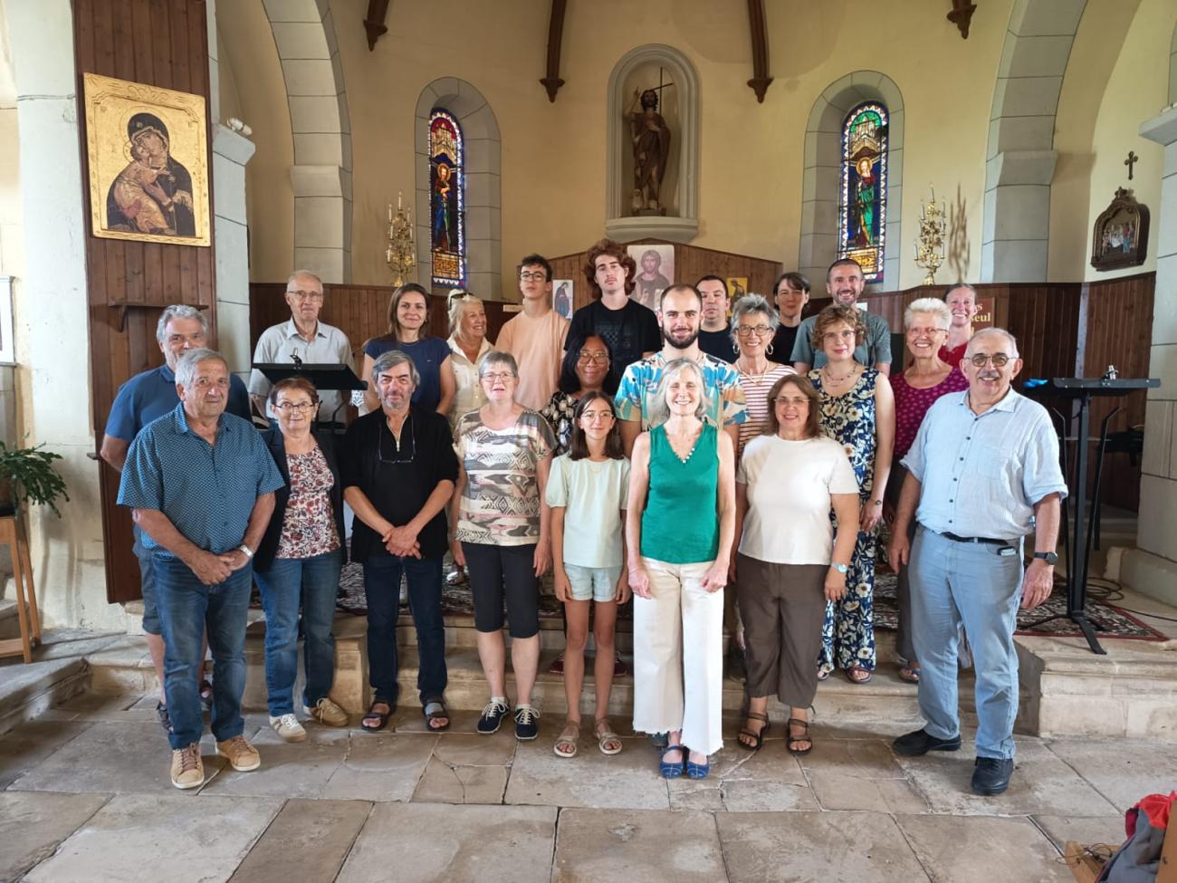 Le groupe à Veuzac