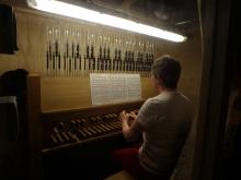 Clavier du carillon de Villefranche de Rouergue